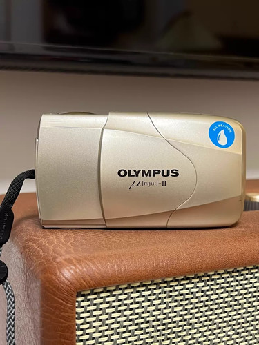 Olympus mju champagne 35mm - champagne,
