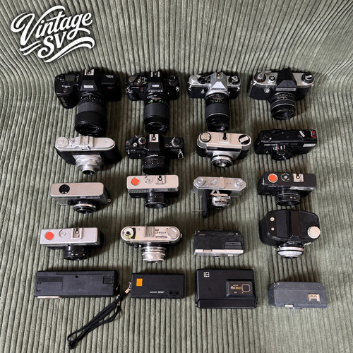 Vintage film camera collection - vintage,